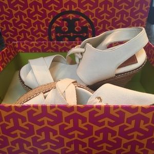 Tory Burch Lace Up Espadrilles